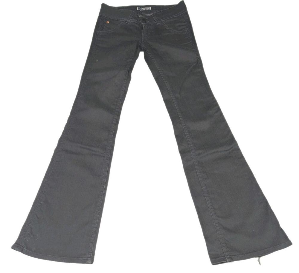 Hudson Women Love Midrise Bootcut Jeans Size 26 Inseam 32 Black Stretch USA